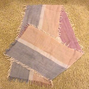Light color block scarf